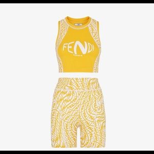 AUTHENTIC Two Piece Yellow & White Fendi Set! WORN ONCE -  or BEST OFFER
